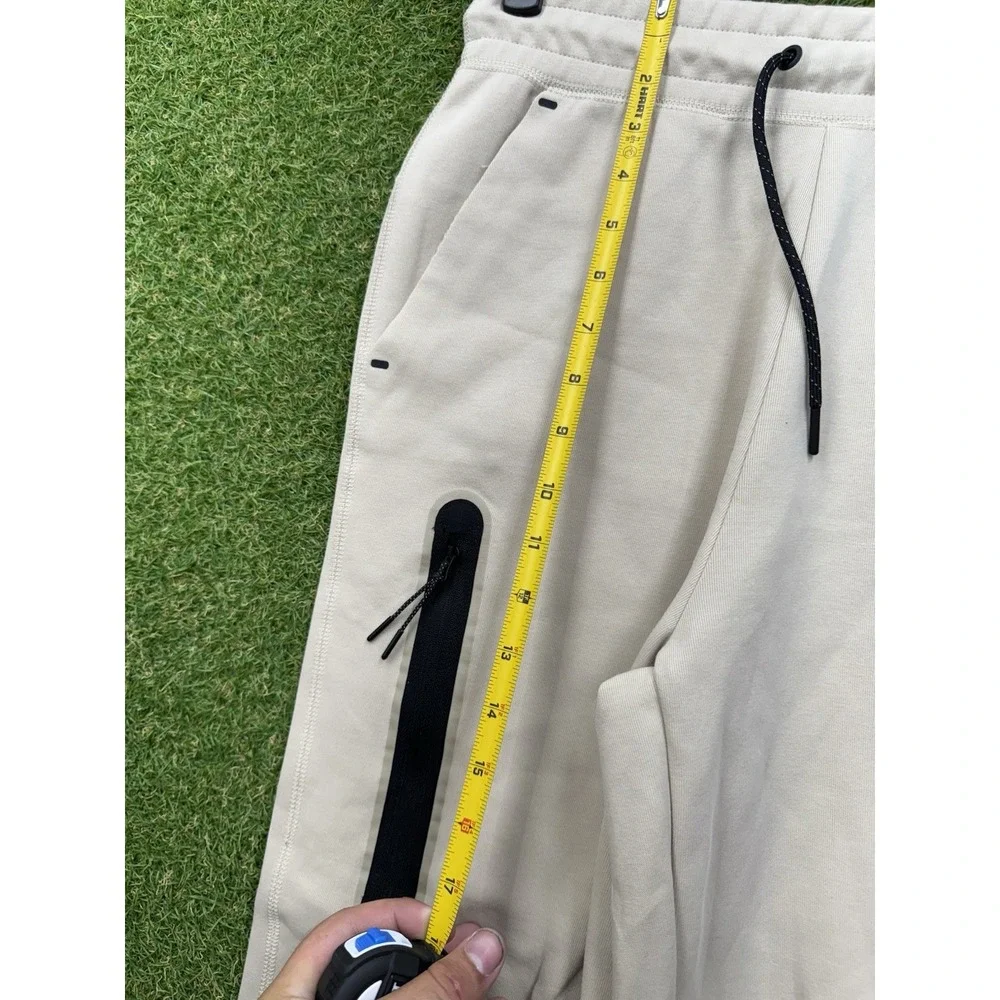 Nike Tech Fleece Joggers Mens Small Sportswear Sweatpants Athleticwear Beige y2k
